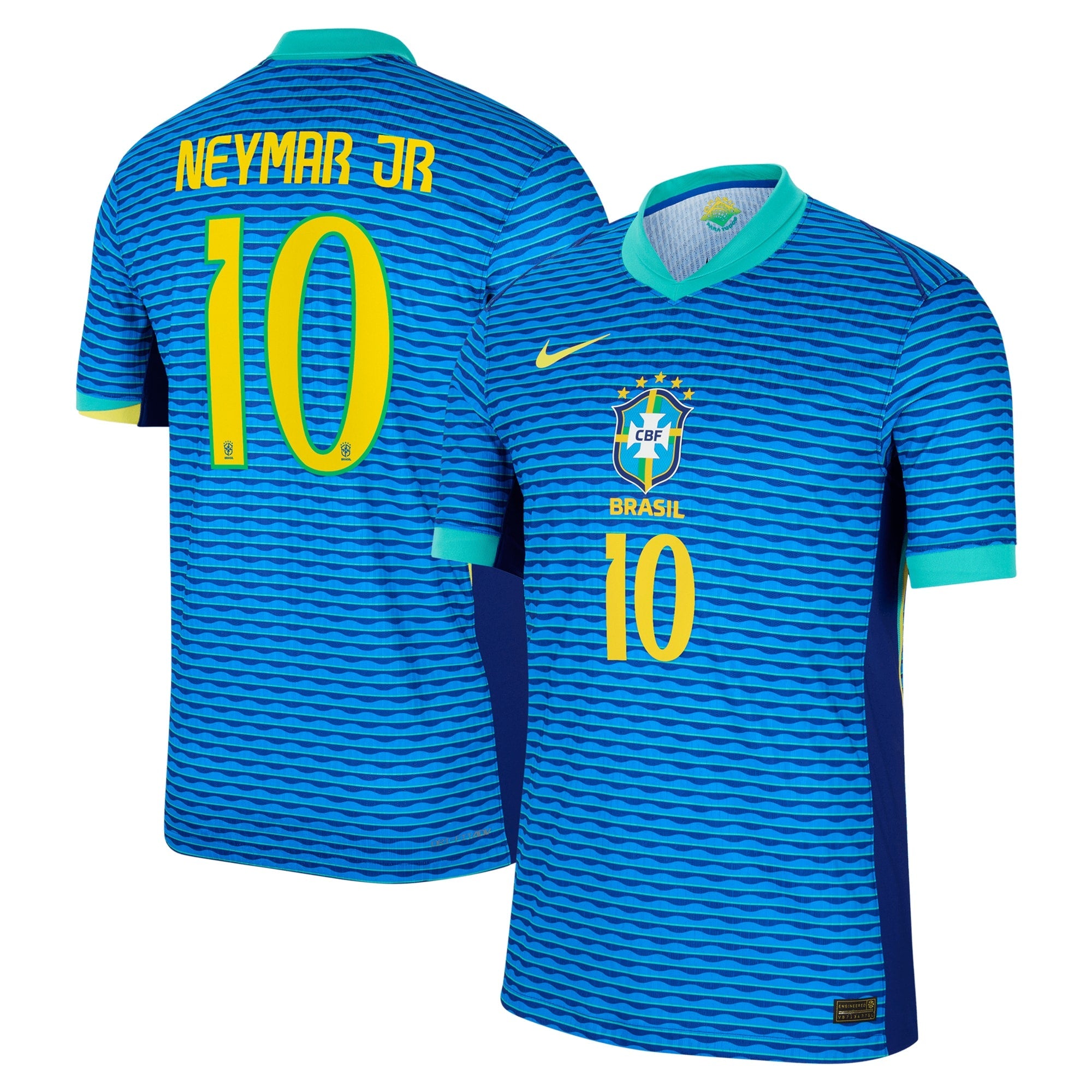 Neymar Jr. Brazil National Team 2024 Away Match Player Shirt – Blue