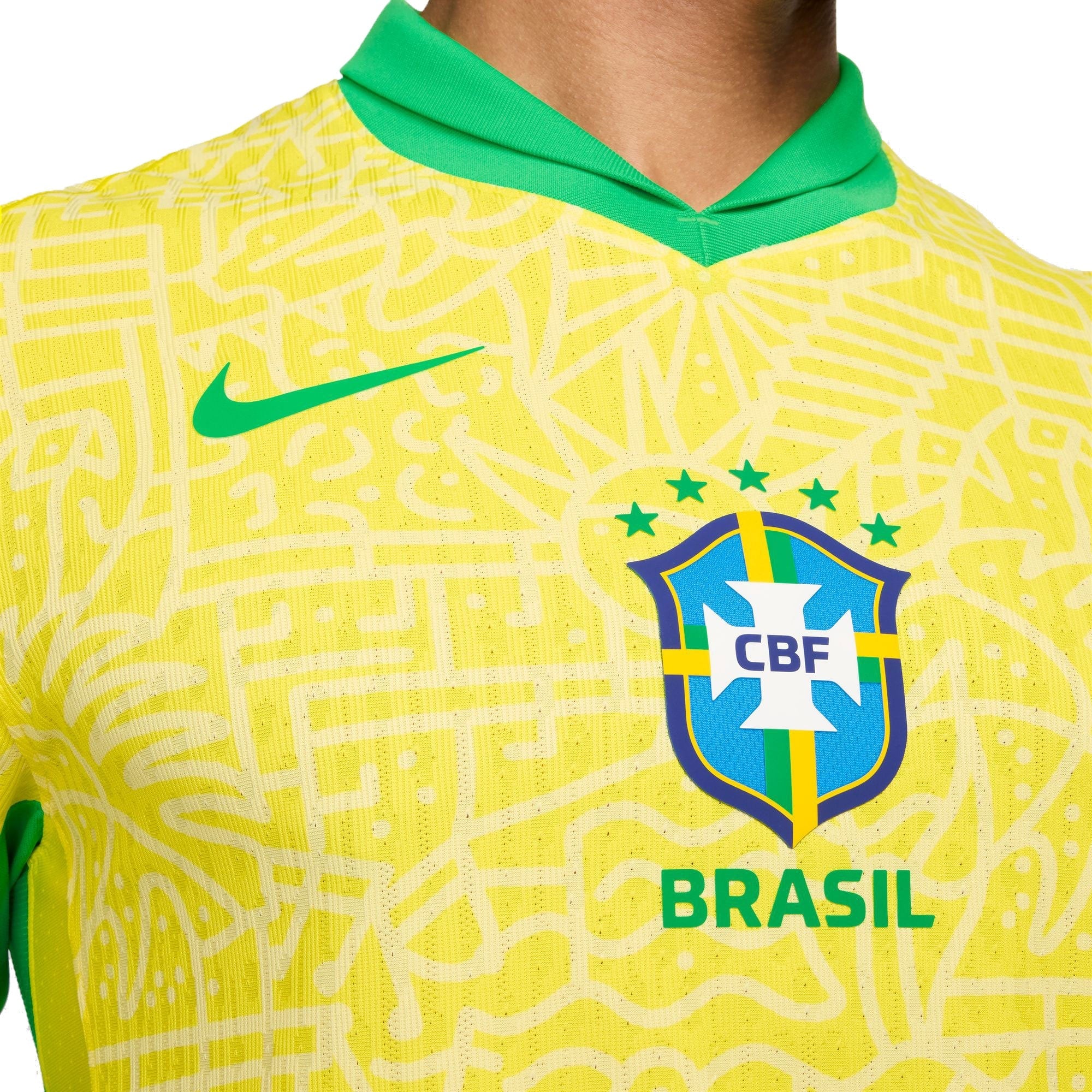 Neymar Jr. Brazil National Team 2024 Home Match Player Shirt – Yellow