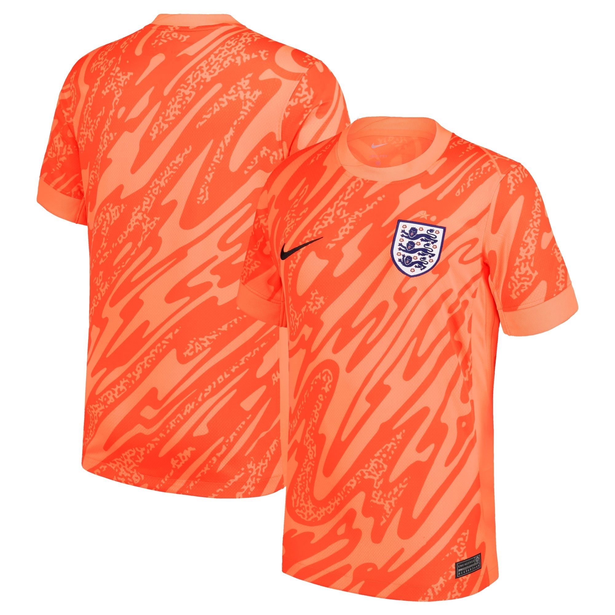 England National Team 2024 Goalkeeper Stadium Shirt - Orange