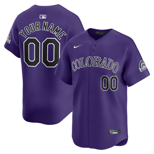 Colorado Rockies Alternate Limited Custom Shirt – Purple