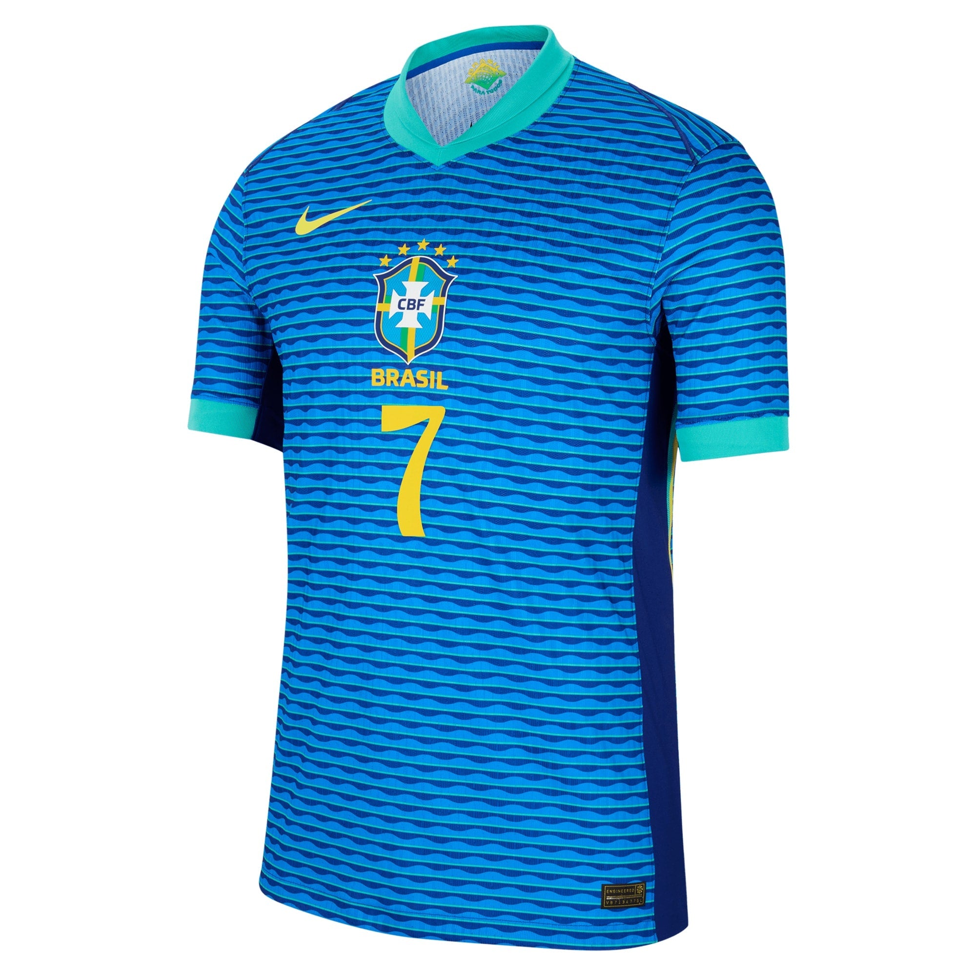 Vini Jr. Brazil National Team 2024 Away Shirt - Blue