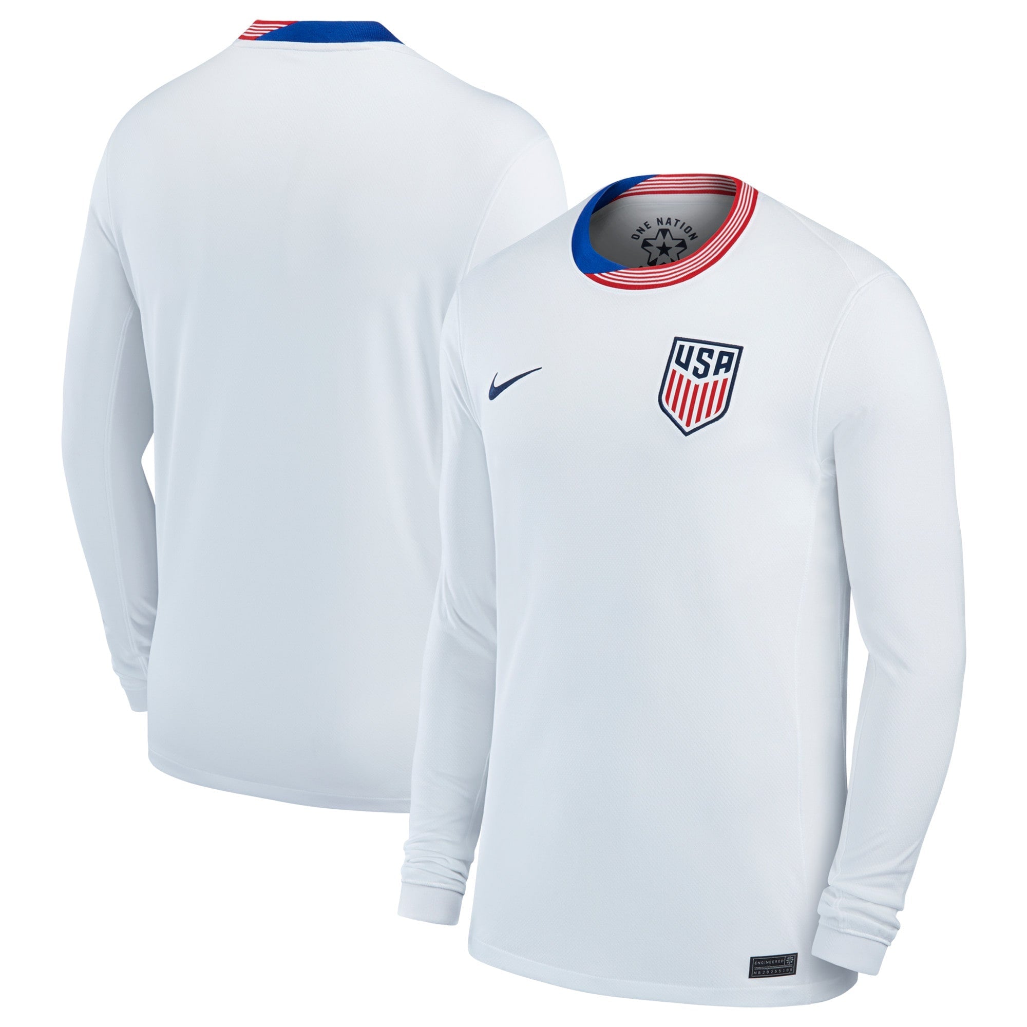 USMNT 2024 Home Long Sleeve Shirt - White