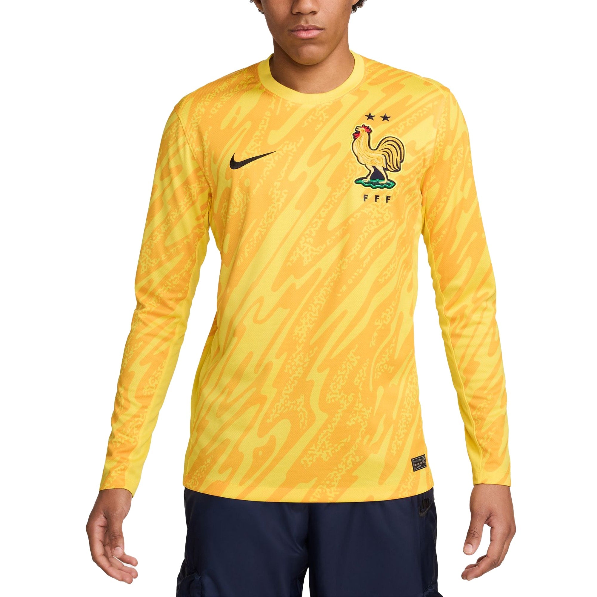 France National Team 2024 Goalkeeper Stadium Long Sleeve Shirt - Yellow