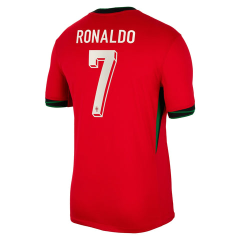 Portugal Home Stadium Shirt 2024 with Ronaldo 7 printing