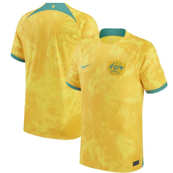 Australia National Team Unisex Shirt 202223 Home Customized Jersey - Yellow