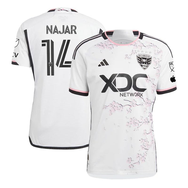 D.C. United Andy Najar Unisex White 202324 Player Jersey