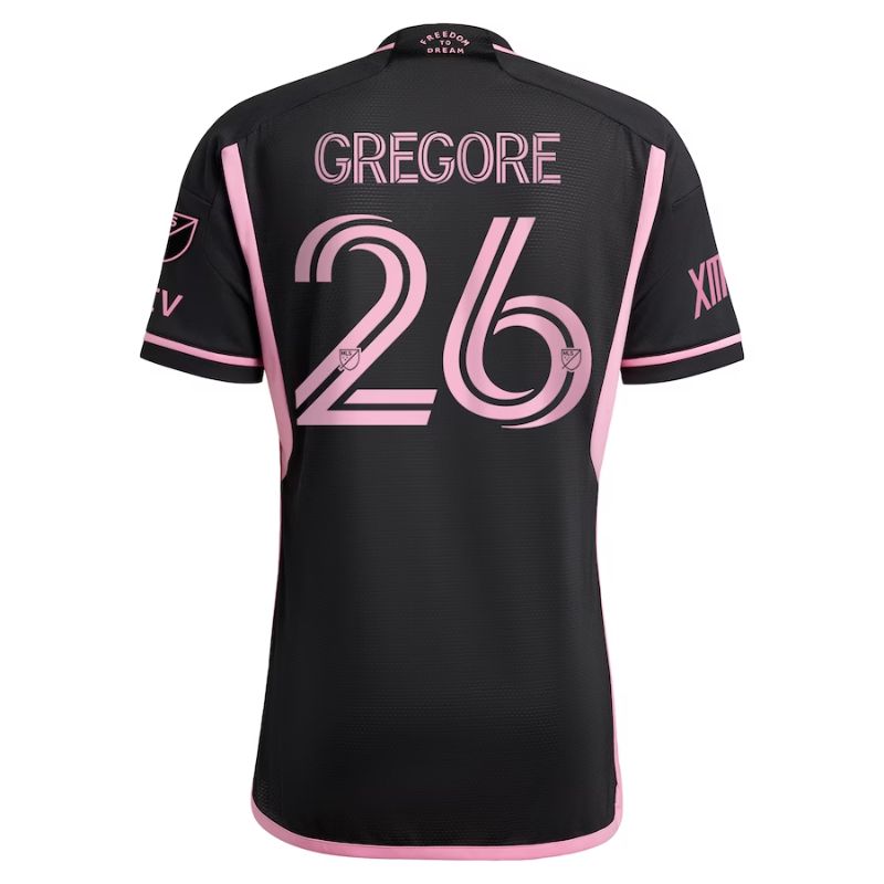 Inter Miami CF Gregore Unisex Shirt Black 2023/24 Player Jersey