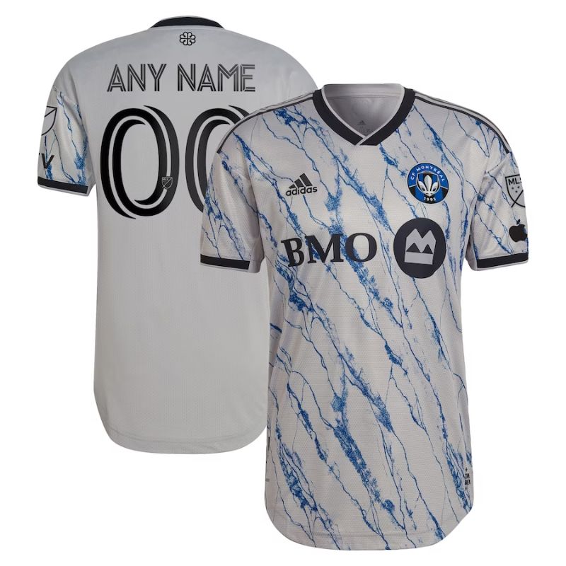 Men's CF Montreal Gray 2023 Secondary  Custom Jersey