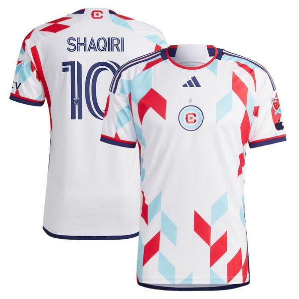 Men's Chicago Fire Xherdan Shaqiri White 2023 A Kit For All  Player Jersey