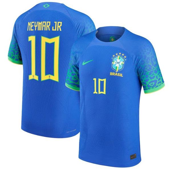 Neymar Jr. Brazil National Team Unisex Shirt 202223 Away Player Jersey - Blue