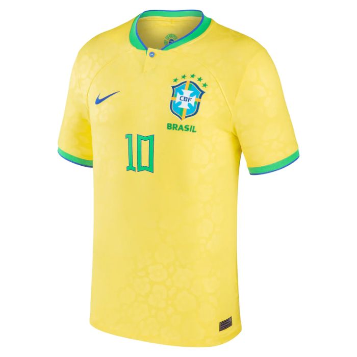 Neymar Jr. Brazil National Team Unisex Shirt  Home Player Jersey - Yellow