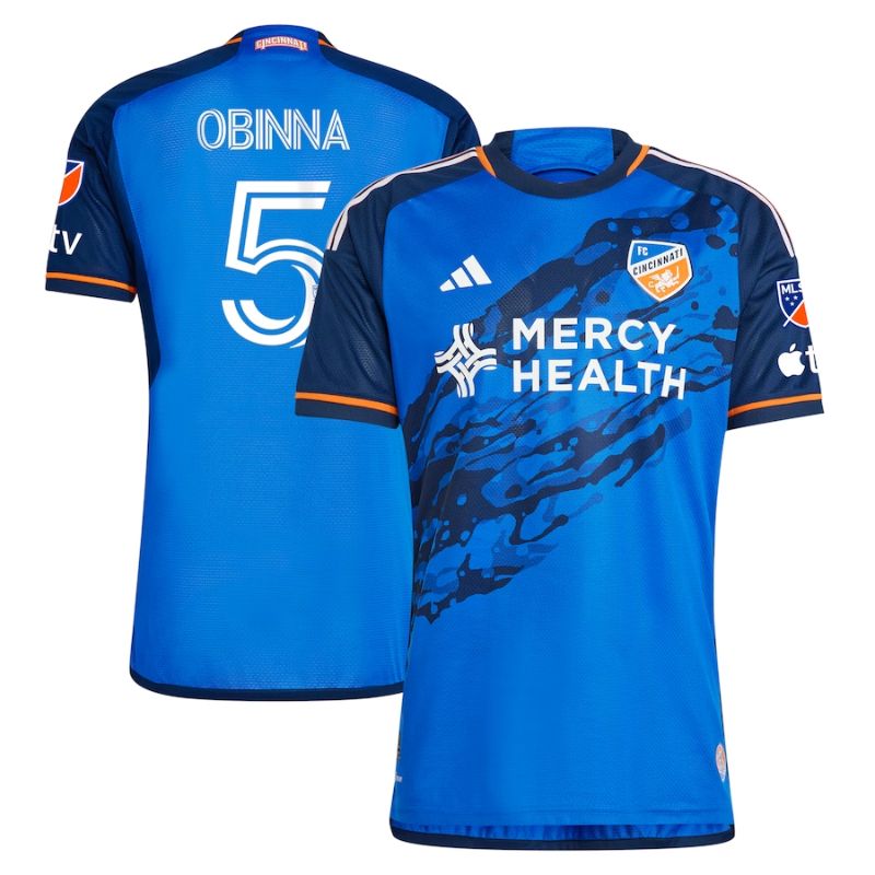 Obinna Nwobodo FC Cincinnati Unisex Shirt 2023 River Kit Player Jersey - Blue