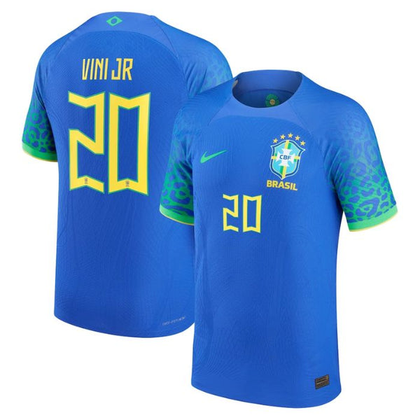 Vinicius Junior Brazil National Team Unisex Shirt 202223 Away Jersey - Blue