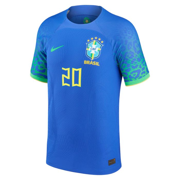 Vinicius Junior Brazil National Team Unisex Shirt  Away Jersey - Blue