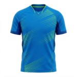 Soccer Intl™ Men's Electric Azure Soccer Jersey - Neon Velocity Performance Fit Athletic Shirt